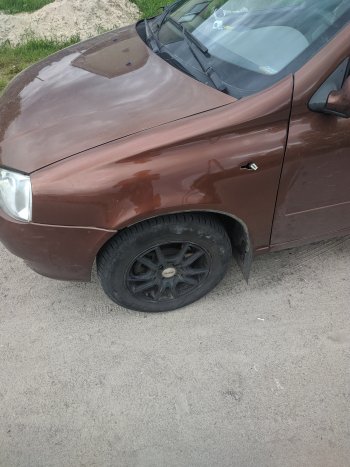4 099 р. Переднее левое пластиковое крыло Стандарт АБС  Лада Калина ( 1118,  1117,  1119) - Калина Спорт  1119 (Неокрашенное)  с доставкой в г. Кемерово. Увеличить фотографию 13