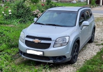 2 799 р. Дефлектор капота (excusive) CA-Plastiс   Chevrolet Orlando (2011-2018) (серия Шелкография серебро)  с доставкой в г. Кемерово. Увеличить фотографию 2