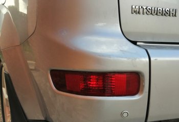 959 р. Левый фонарь в задний бампер SAT Mitsubishi Outlander XL (CW)  дорестайлинг (2005-2009)  с доставкой в г. Кемерово. Увеличить фотографию 2