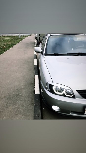 449 р. Реснички на фары Nika-Спорт KIA Spectra (2000-2009) (Неокрашенные)  с доставкой в г. Кемерово. Увеличить фотографию 8