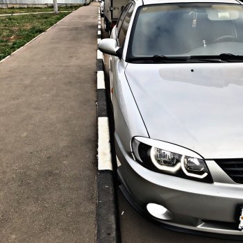 449 р. Реснички на фары Nika-Спорт KIA Spectra (2000-2009) (Неокрашенные)  с доставкой в г. Кемерово. Увеличить фотографию 10