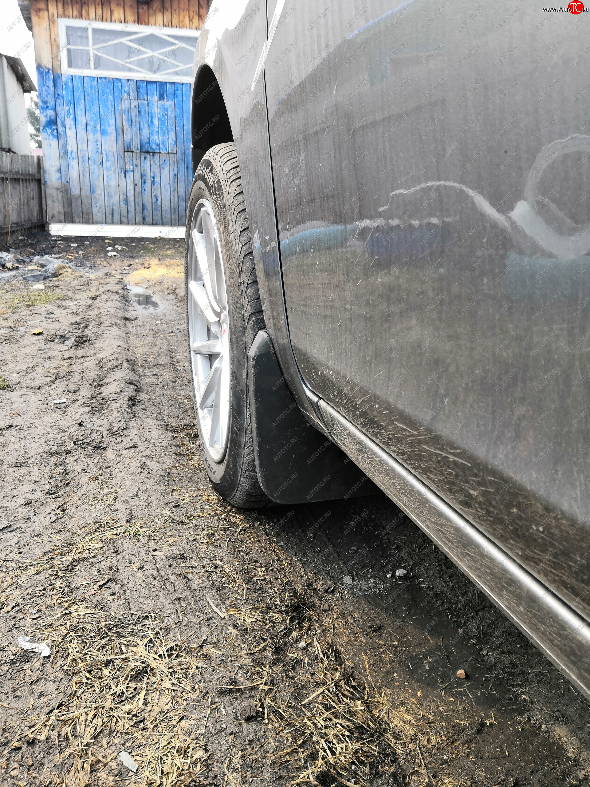 1 399 р. Брызговики Duster-Guard ПЕРЕДНИЕ широкие (2 шт) LADA Vesta 2015-  Лада Веста ( 2180,  SW 2181) (2015-2025) седан дорестайлинг, универсал дорестайлинг, седан рестайлинг  с доставкой в г. Кемерово