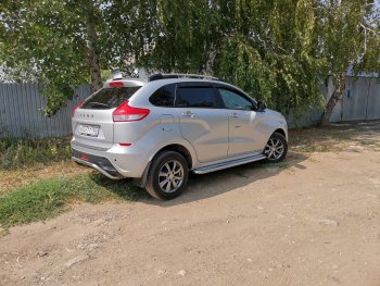 7 949 р. Рейлинги Petroil Tuning  Лада XRAY (2016-2022) (Серебристый муар)  с доставкой в г. Кемерово. Увеличить фотографию 6
