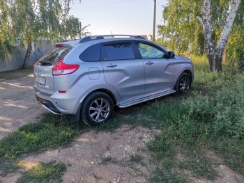 7 949 р. Рейлинги Petroil Tuning  Лада XRAY (2016-2022) (Серебристый муар)  с доставкой в г. Кемерово. Увеличить фотографию 7