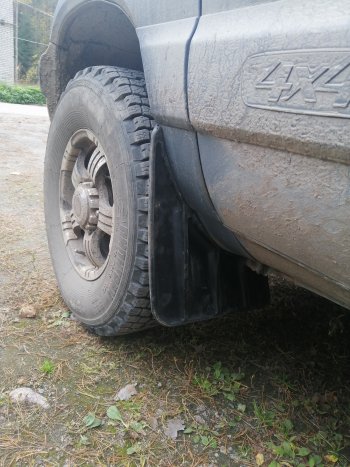 899 р. Передние широкие брызговики Лидер  Chevrolet Niva  2123 (2002-2008), Лада 2123 (Нива Шевроле) (2002-2008)  с доставкой в г. Кемерово. Увеличить фотографию 12