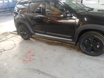 4 649 р. Молдинги дверей Артформ Renault Duster HS дорестайлинг (2010-2015)  с доставкой в г. Кемерово. Увеличить фотографию 4