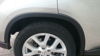 3 789 р. Молдинг арки крыла SAT (Передний, левый) Nissan X-trail 2 T31 дорестайлинг (2007-2011) (Неокрашенный)  с доставкой в г. Кемерово. Увеличить фотографию 2