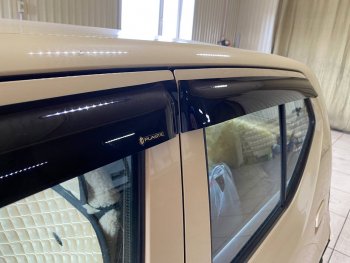1 899 р. Ветровики дверей CA-Plastic  Suzuki Alto  HA36/36V (2014-2021) хэтчбек 5 дв. дорестайлинг (Classic полупрозрачный)  с доставкой в г. Кемерово. Увеличить фотографию 3