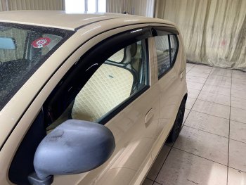 1 899 р. Ветровики дверей CA-Plastic  Suzuki Alto  HA36/36V (2014-2021) хэтчбек 5 дв. дорестайлинг (Classic полупрозрачный)  с доставкой в г. Кемерово. Увеличить фотографию 5