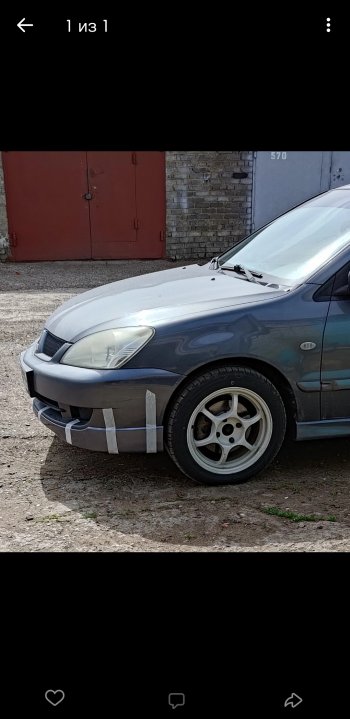 5 749 р. Накладка переднего бампера Sport 2.0  Mitsubishi Lancer  9 CS (2005-2009) седан 2-ой рестайлинг, универсал 2-ой рестайлинг (Неокрашенная)  с доставкой в г. Кемерово. Увеличить фотографию 2