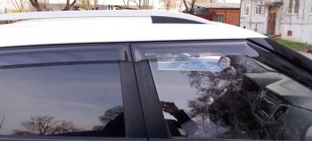 2 399 р. Дефлектора окон CA-Plastic  Hyundai Creta  GS (2015-2021) дорестайлинг, рестайлинг (Шелкография черная)  с доставкой в г. Кемерово. Увеличить фотографию 3