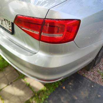 6 799 р. Задний бампер SAT  Volkswagen Jetta  A6 (2015-2018) седан рестайлинг (Неокрашенный)  с доставкой в г. Кемерово. Увеличить фотографию 2