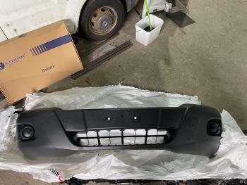 6 999 р. Передний бампер (нижняя часть) EUROBUMP Ford Transit цельнометаллический фургон (2014-2022) (Неокрашенный)  с доставкой в г. Кемерово. Увеличить фотографию 2