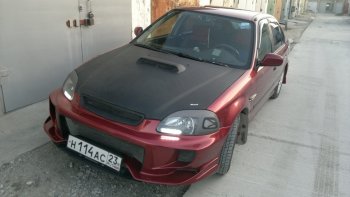 7 299 р. Передний бампер VeilSide Honda Civic EJ,EK,EM седан дорестайлинг (1995-1998) (кузов: седан)  с доставкой в г. Кемерово. Увеличить фотографию 4