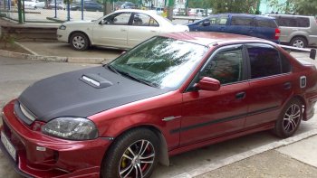 7 299 р. Передний бампер VeilSide Honda Civic EJ,EK,EM седан дорестайлинг (1995-1998) (кузов: седан)  с доставкой в г. Кемерово. Увеличить фотографию 5