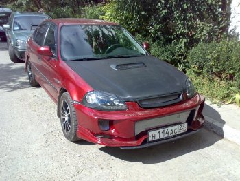 7 299 р. Передний бампер VeilSide Honda Civic EJ,EK,EM седан дорестайлинг (1995-1998) (кузов: седан)  с доставкой в г. Кемерово. Увеличить фотографию 7