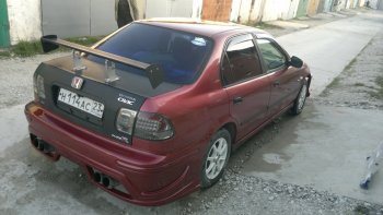 7 519 р. Задний бампер Racing Honda Civic EJ,EK,EM седан дорестайлинг (1995-1998) (кузов: седан)  с доставкой в г. Кемерово. Увеличить фотографию 3