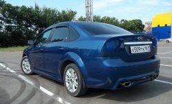 4 199 р. Пороги накладки FT  Ford Focus  2 (2004-2011)  седан дорестайлинг, универсал дорестайлинг, хэтчбэк 5 дв. дорестайлинг, седан рестайлинг, универсал рестайлинг, хэтчбэк 5 дв. рестайлинг (Неокрашенные)  с доставкой в г. Кемерово. Увеличить фотографию 3