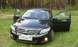 1 299 р. Комплект ресничек на фары Sport  Toyota Corolla  E150 (2006-2010) седан дорестайлинг (Неокрашенные)  с доставкой в г. Кемерово. Увеличить фотографию 2