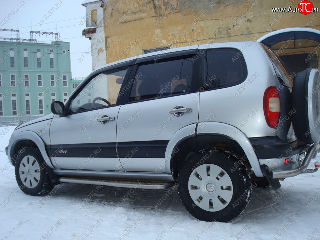2 049 р. Арки крыльев Кураж 2  Chevrolet Niva  2123 (2002-2008), Лада 2123 (Нива Шевроле) (2002-2008) (Неокрашенные)  с доставкой в г. Кемерово