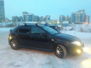 3 099 р. Пороги накладки Атланта  Chevrolet Lacetti  хэтчбек (2002-2013) (Неокрашенные)  с доставкой в г. Кемерово. Увеличить фотографию 4