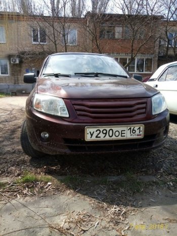 2 599 р. Решётка радиатора Ривьера  Лада Гранта  2190 (2011-2017) седан дорестайлинг (Неокрашенная)  с доставкой в г. Кемерово. Увеличить фотографию 22