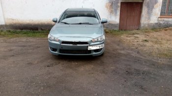 959 р. Подиум гос. номера EVO №1  Mitsubishi Lancer  10 CY (2007-2017) седан дорестайлинг, хэтчбэк дорестайлинг, седан рестайлинг, хэтчбек 5 дв рестайлинг (Гладкий пластик)  с доставкой в г. Кемерово. Увеличить фотографию 6