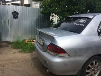 3 899 р. Лип спойлер Evo  Mitsubishi Lancer  9 CS (2003-2009) седан 1-ый рестайлинг, седан 2-ой рестайлинг (Неокрашенный)  с доставкой в г. Кемерово. Увеличить фотографию 8