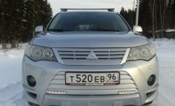 2 849 р. Накладка переднего бампера Sport Mitsubishi Outlander XL (CW)  дорестайлинг (2005-2009) (Неокрашенная)  с доставкой в г. Кемерово. Увеличить фотографию 9