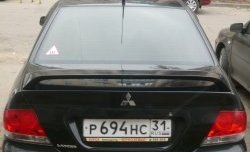 4 089 р. Средний спойлер 2.0 стандарт  Mitsubishi Lancer  9 CS (2003-2009) седан 1-ый рестайлинг, седан 2-ой рестайлинг (Неокрашенный)  с доставкой в г. Кемерово. Увеличить фотографию 1