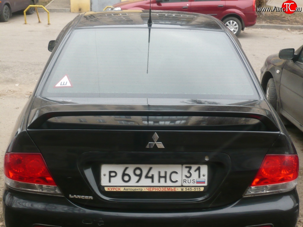 4 089 р. Средний спойлер 2.0 стандарт  Mitsubishi Lancer  9 CS (2003-2009) седан 1-ый рестайлинг, седан 2-ой рестайлинг (Неокрашенный)  с доставкой в г. Кемерово