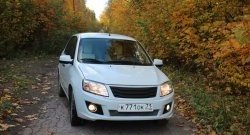 2 599 р. Решётка радиатора Ривьера  Лада Гранта  2190 (2011-2017) седан дорестайлинг (Неокрашенная)  с доставкой в г. Кемерово. Увеличить фотографию 20