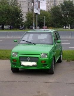 4 389 р. Передний бампер Я-робот V1  Лада Ока 1111 (1988-2008) (Неокрашенный)  с доставкой в г. Кемерово. Увеличить фотографию 12