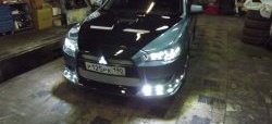 31 799 р. Пластиковый капот Evo  Mitsubishi Lancer  10 CY (2007-2017) седан дорестайлинг, хэтчбэк дорестайлинг, седан рестайлинг, хэтчбек 5 дв рестайлинг (Неокрашенный)  с доставкой в г. Кемерово. Увеличить фотографию 7