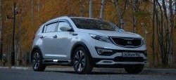 10 449 р. Накладка переднего бампера RA  KIA Sportage  3 SL (2010-2014) дорестайлинг (Поверхность глянец (под окраску), Неокрашенная)  с доставкой в г. Кемерово. Увеличить фотографию 2