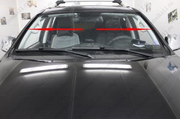 1 699 р. Водостоки (дефлектора) лобового стекла Стрелка 11 Foton Sauvana (2014-2020)  с доставкой в г. Кемерово. Увеличить фотографию 3