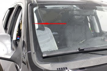 1 699 р. Водостоки (дефлектора) лобового стекла Стрелка 11 Foton Sauvana (2014-2020)  с доставкой в г. Кемерово. Увеличить фотографию 4