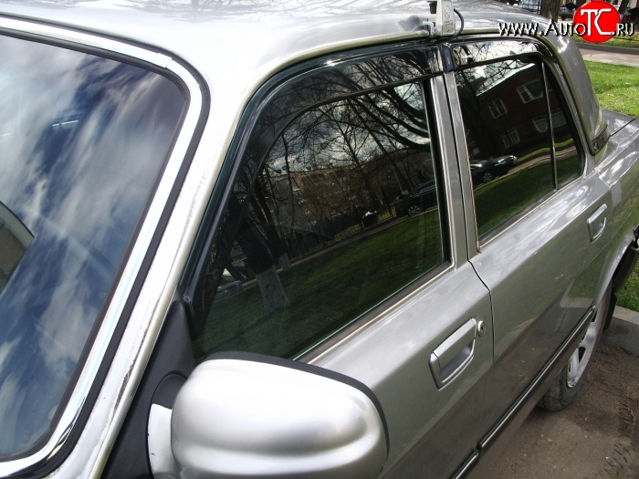 620 р. Дефлекторы окон (ветровики) Novline 4 шт ГАЗ 24 Волга седан (1985-1993)  с доставкой в г. Кемерово