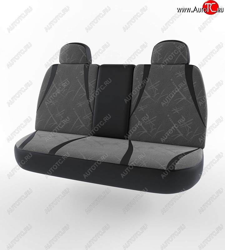 5 499 р. Чехлы для сидений (3-х местная) Lord Autofashion Форсаж (экокожа)  ГАЗ ГАЗель  3302 (1994-2002) дорестайлинг шасси (Черный, вставка флок AUTO трафл)  с доставкой в г. Кемерово