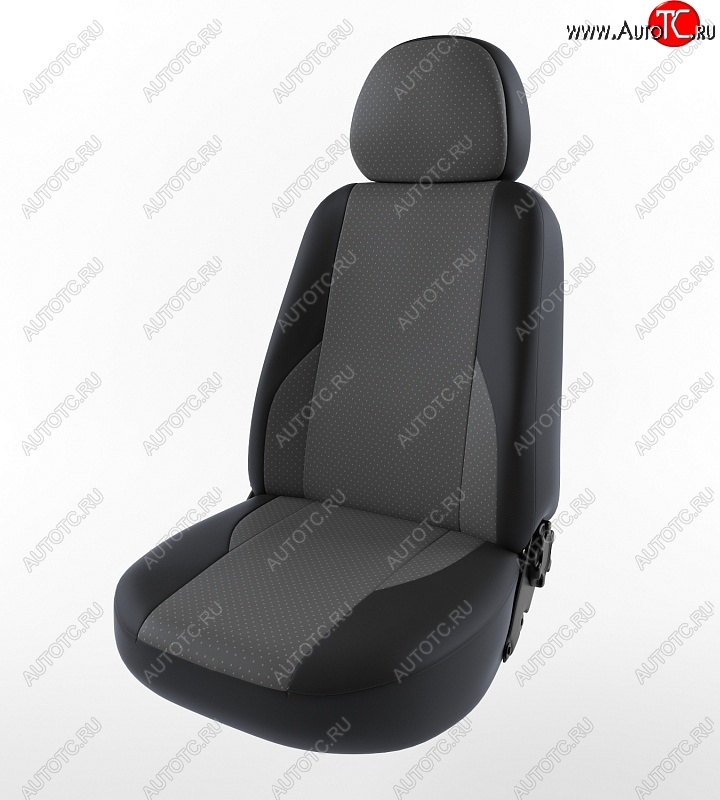 3 399 р. Чехлы для сидений (3-х местная) Lord Autofashion Вегас (экокожа) ГАЗ ГАЗель 3302 дорестайлинг шасси (1994-2002) (Черный, вставка серая)  с доставкой в г. Кемерово