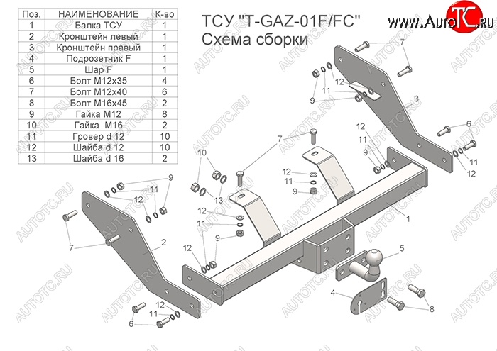 7 399 р. Фаркоп Лидер Плюс (съемный шар тип FC, кроме 4WD без снятия запасного колеса) )  ГАЗ ГАЗель ( 2705,  2705,Бизнес) (1995-2025) дорестайлинг цельнометаллический фургон, 1-ый рестайлинг цельнометаллический фургон, 2-ой рестайлинг цельнометаллический фургон (Без электропакета)  с доставкой в г. Кемерово