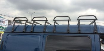 7 499 р. Багажник на крышу Голицыно (2 секции) ГАЗ Соболь 2752 дорестайлинг цельнометаллический фургон (1998-2002)  с доставкой в г. Кемерово. Увеличить фотографию 2