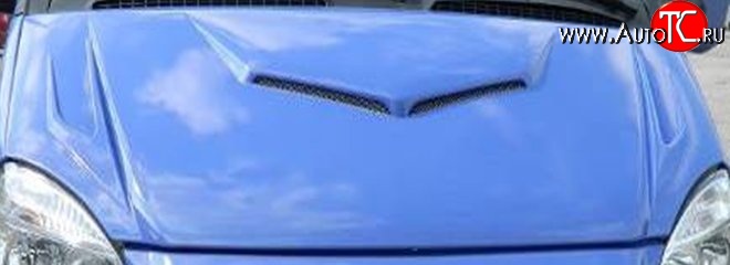 3 519 р. Пластиковый капот Racing  ГАЗ Баргузин  2217 автобус - Соболь ( 2217 автобус,  2752,  2310,  2217 Бизнес автобус,  2752,Бизнес,  2310,Бизнес) (Неокрашенный)  с доставкой в г. Кемерово