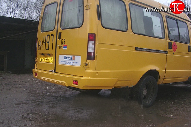 2 299 р. Задний бампер Революшен (3 части)  ГАЗ ГАЗель ( 2705,  3221,  3221,Бизнес,  2705,Бизнес) - Соболь ( 2217 автобус,  2752,  2217 Бизнес автобус,  2752,Бизнес) (Неокрашенный)  с доставкой в г. Кемерово