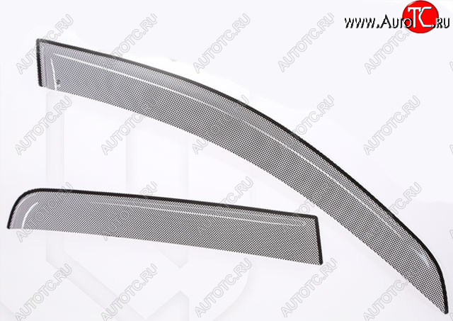 2 399 р. Дефлектора окон CA-Plastiс  ГАЗ Волга Сайбер (2008-2010) (Шелкография черная)  с доставкой в г. Кемерово