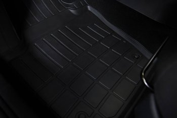 1 989 р. Коврики в салон SeiNtex (полиуретан) Geely Atlas Pro NL3 (2019-2025) (Черный)  с доставкой в г. Кемерово. Увеличить фотографию 2