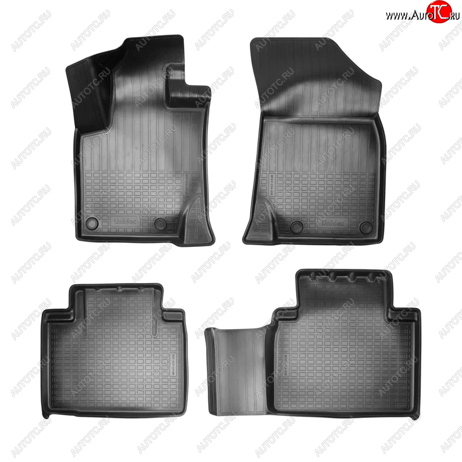 1 659 р. Коврики салона Norplast Unidec Geely Atlas Pro NL3 (2019-2025) (Черный)  с доставкой в г. Кемерово