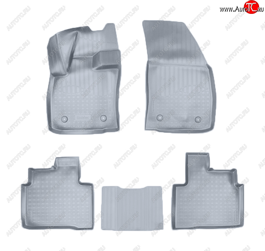 2 899 р. Коврики салона Norplast Unidec  Geely Tugella  FY11,HPBA4 (2019-2025) дорестайлинг, рестайлинг (Цвет: серый)  с доставкой в г. Кемерово