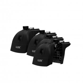 14 089 р. Багажник на крышу в штатные места LUX  Geely Tugella  FY11,HPBA4 (2019-2025) дорестайлинг, рестайлинг (дуги прямоугольные 130 см, с замком, черный)  с доставкой в г. Кемерово. Увеличить фотографию 4