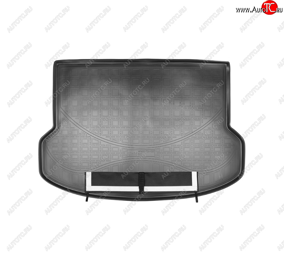 3 399 р. Коврик багажника Norplast Geely Atlas NL3 (2016-2022) (Черный, с погрузочным ковриком (фартуком))  с доставкой в г. Кемерово